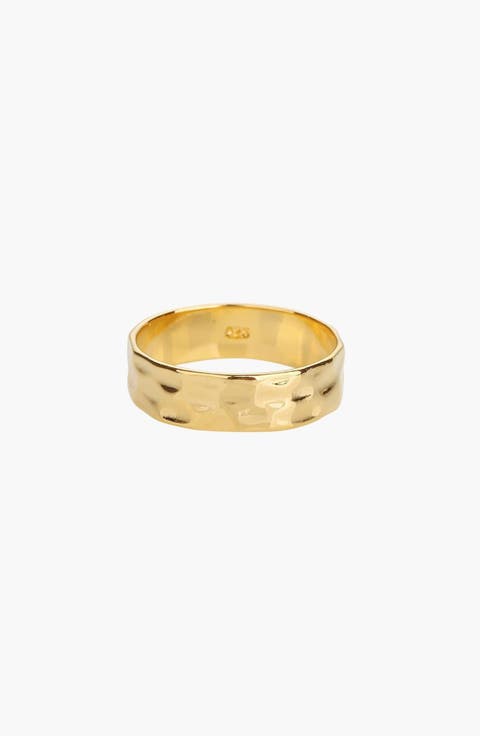 18k Gold Plated Sterling Silver Fiona Ring Holiday Gift Idea