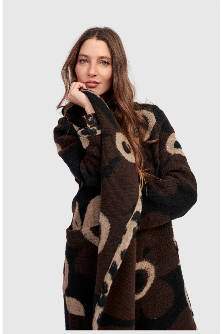 Jamboree Cozy Draped Coat, Alternate, color, Floral