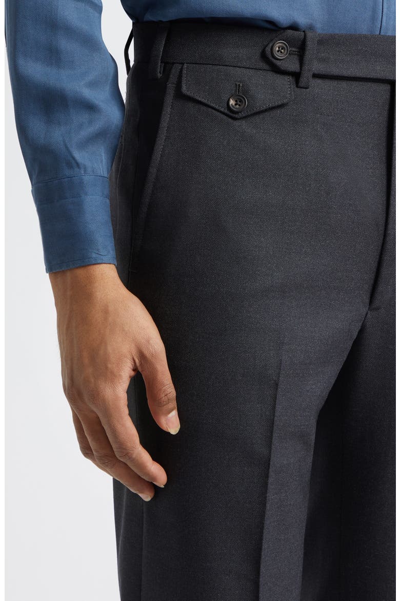 Waverly High Twist Virgin Wool Trousers, Alternate, color, DNU/CHARCOAL