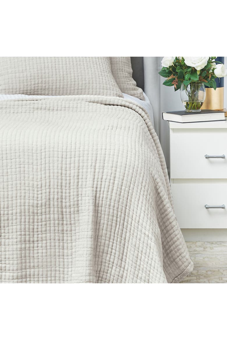 Lida Bedding Queen Quilt, Alternate, color, Beige
