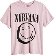 Merch Traffic Nirvana Smiley Live Graphic T-Shirt