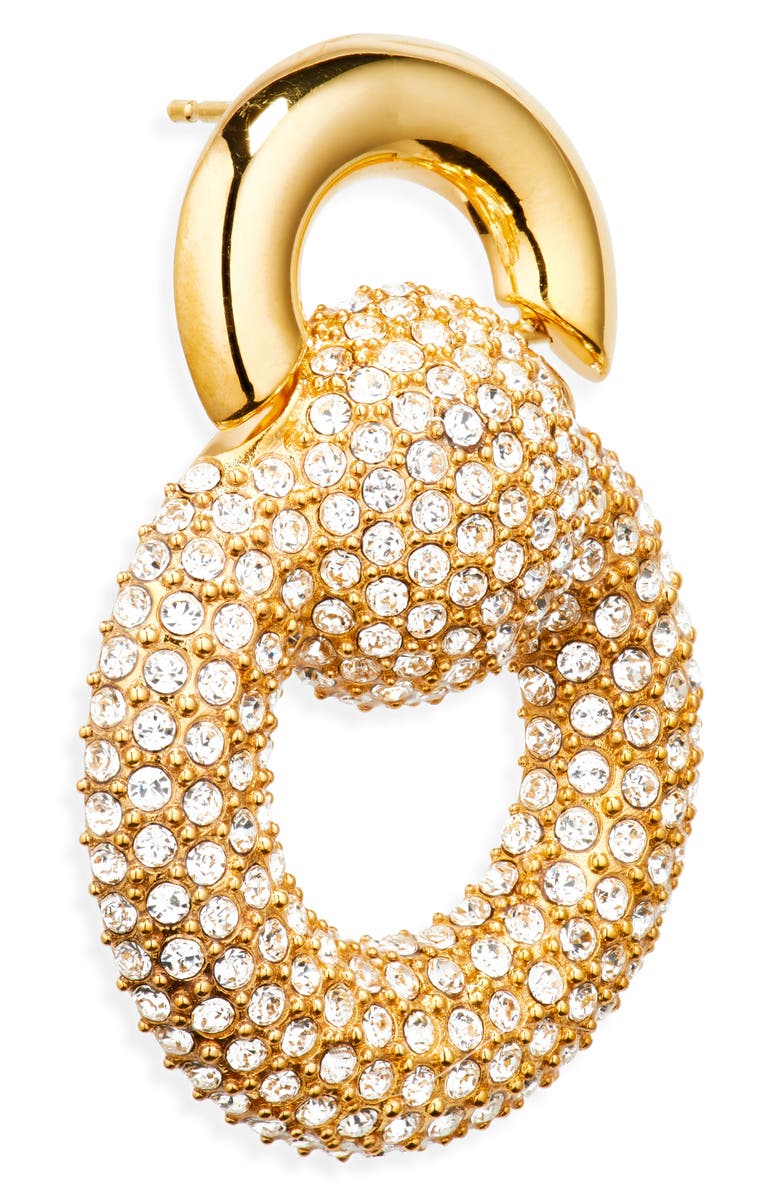 Oscar de la Renta Crystal Pavé Drop Earrings, Alternate, color, Crystal