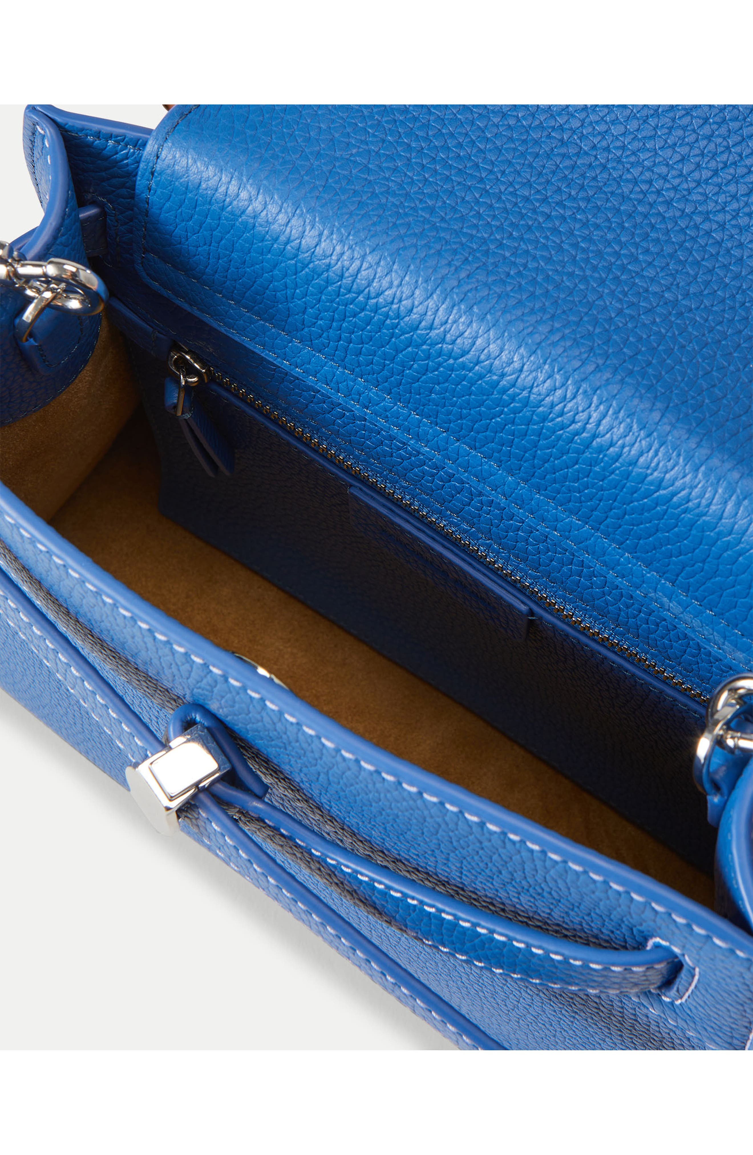 Veronica Beard Dash Top Handle Bag, Alternate, color, Blue Coast