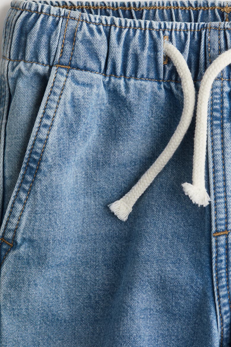 Denim Joggers, Alternate, color, Light denim blue