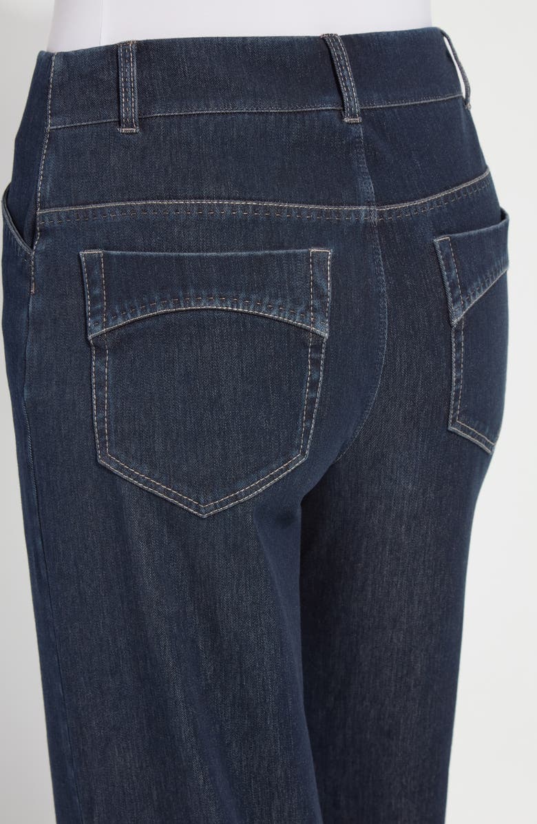 Lysse Samara Cuffed Pull-On Wide Leg Jeans, Alternate, color, Indigo