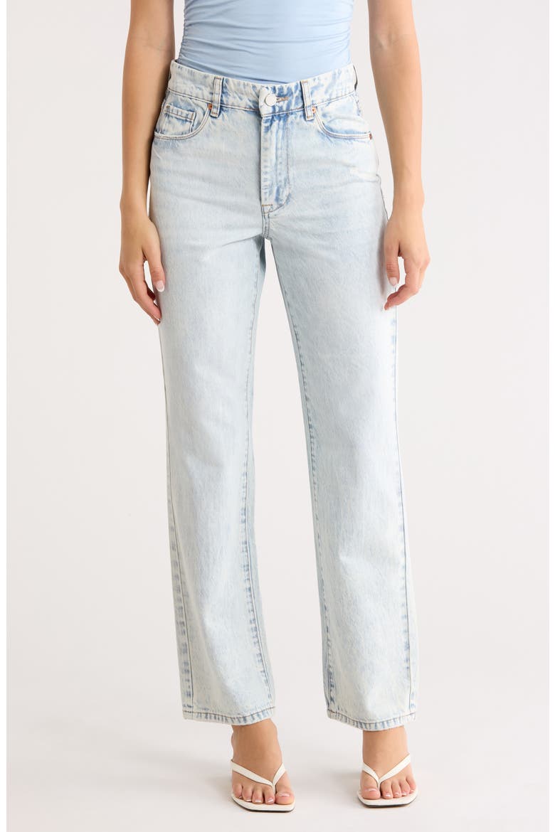 The Stanton Mid Rise Straight Leg Jeans, Main, color, HIGH ROLLING