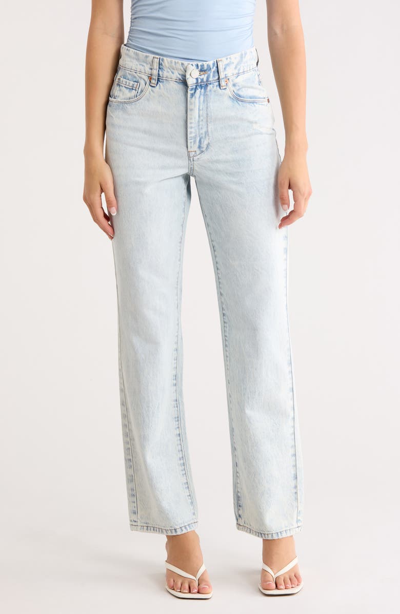 BLANKNYC The Stanton Mid Rise Straight Leg Jeans, Main, color, High Rolling
