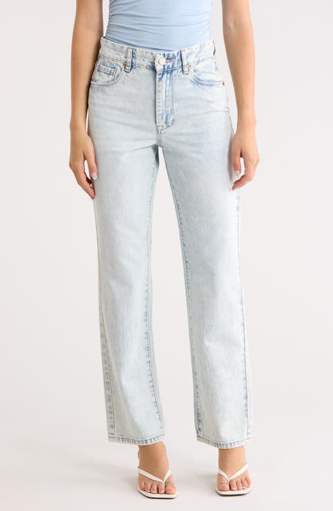 The Stanton Mid Rise Straight Leg Jeans (High Rolling)