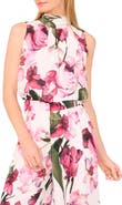 Ted Baker Floral Print Sleeveless Satin Shirt