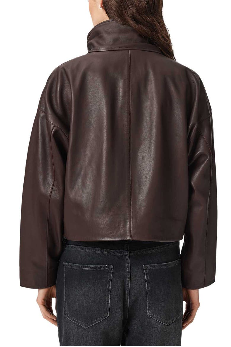 Ryder Leather Jacket, Alternate, color, OXBLOOD RED