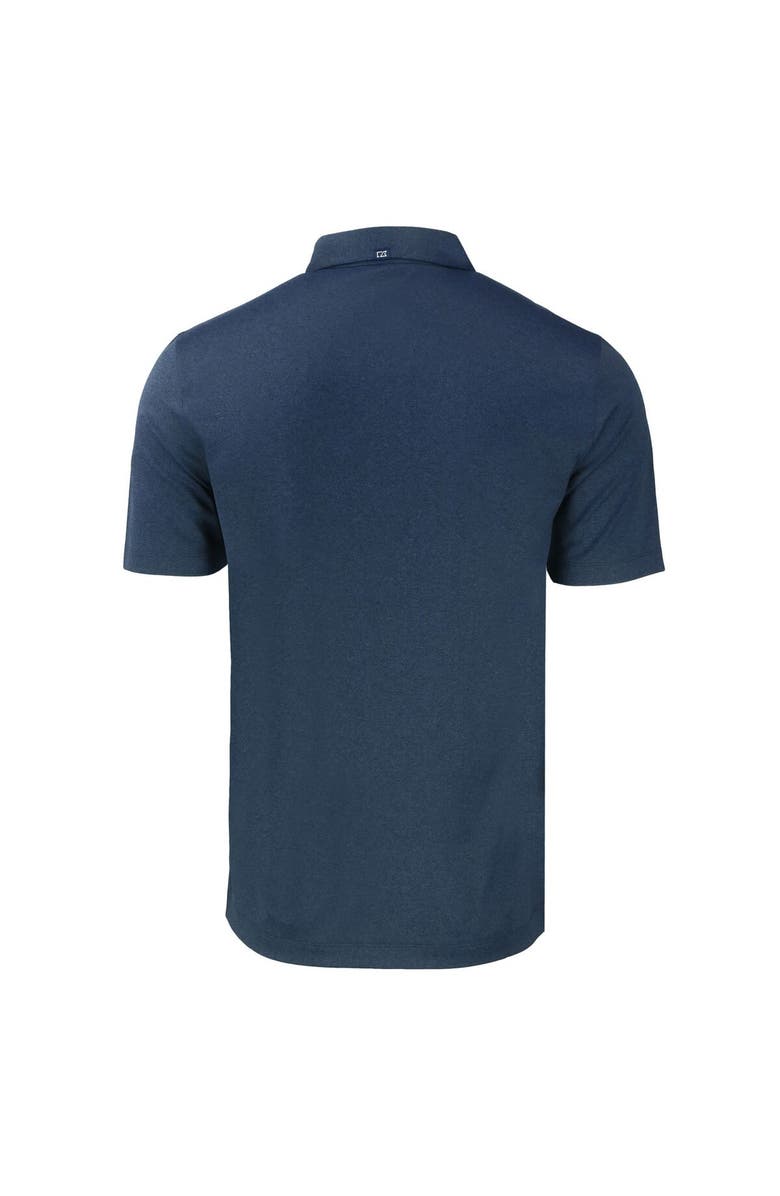 Cutter & Buck Men's Cutter & Buck Heather Navy Los Angeles Chargers Throwback Forge Eco Stretch Recycled Polo, Alternate, color,