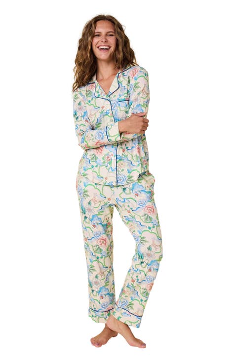 Pima Knit Pajama Print Set