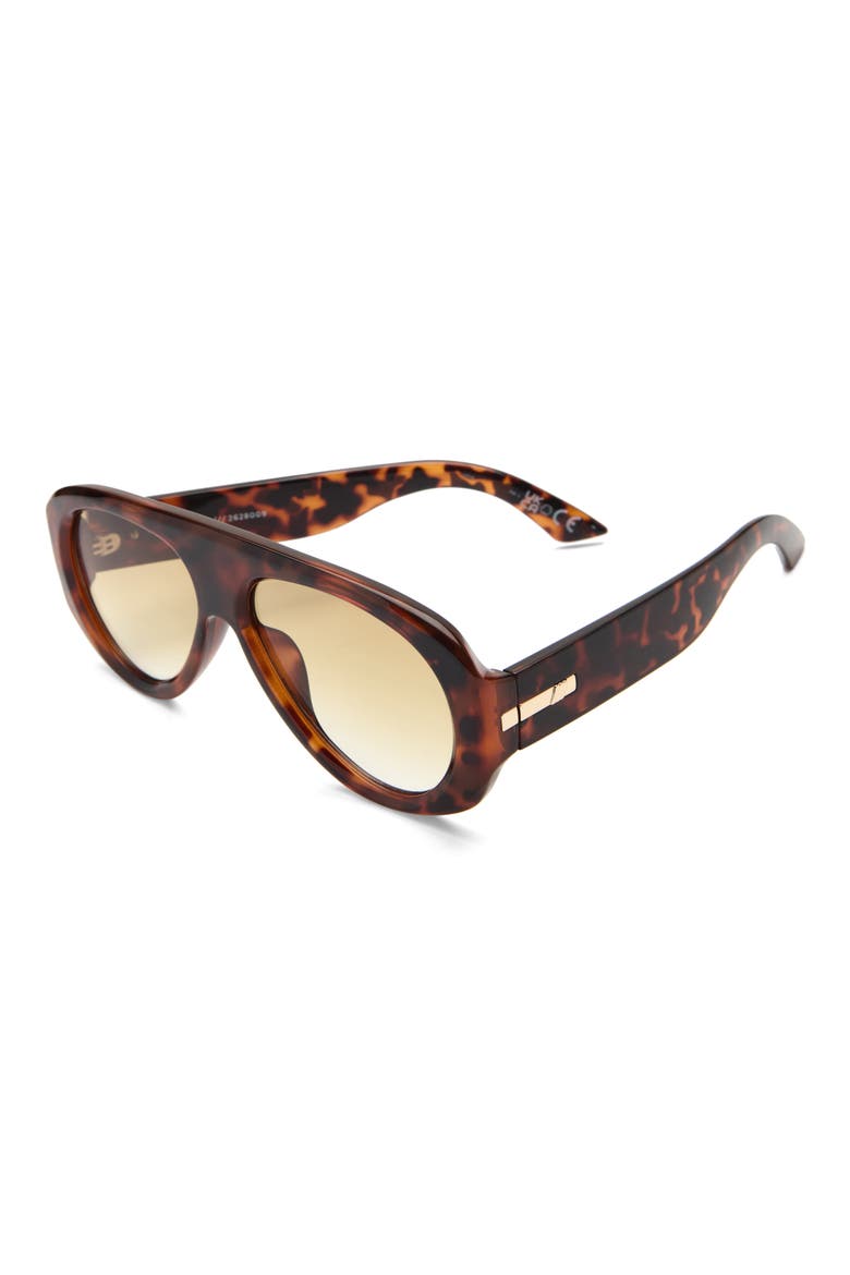 Dream Boat 57mm Gradient Aviator Sunglasses, Alternate, color, TORT / OCHRE GRAD