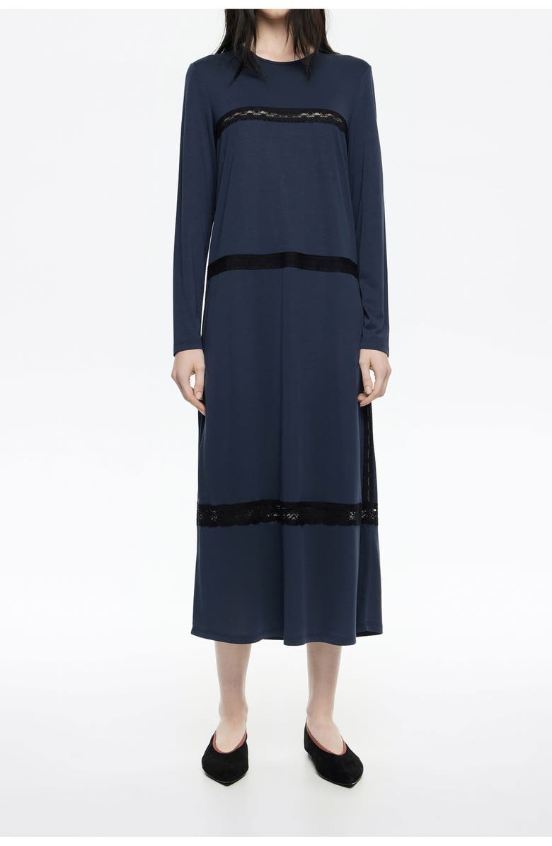 Bimba y Lola Lace T-shirt dress, Main, color, 