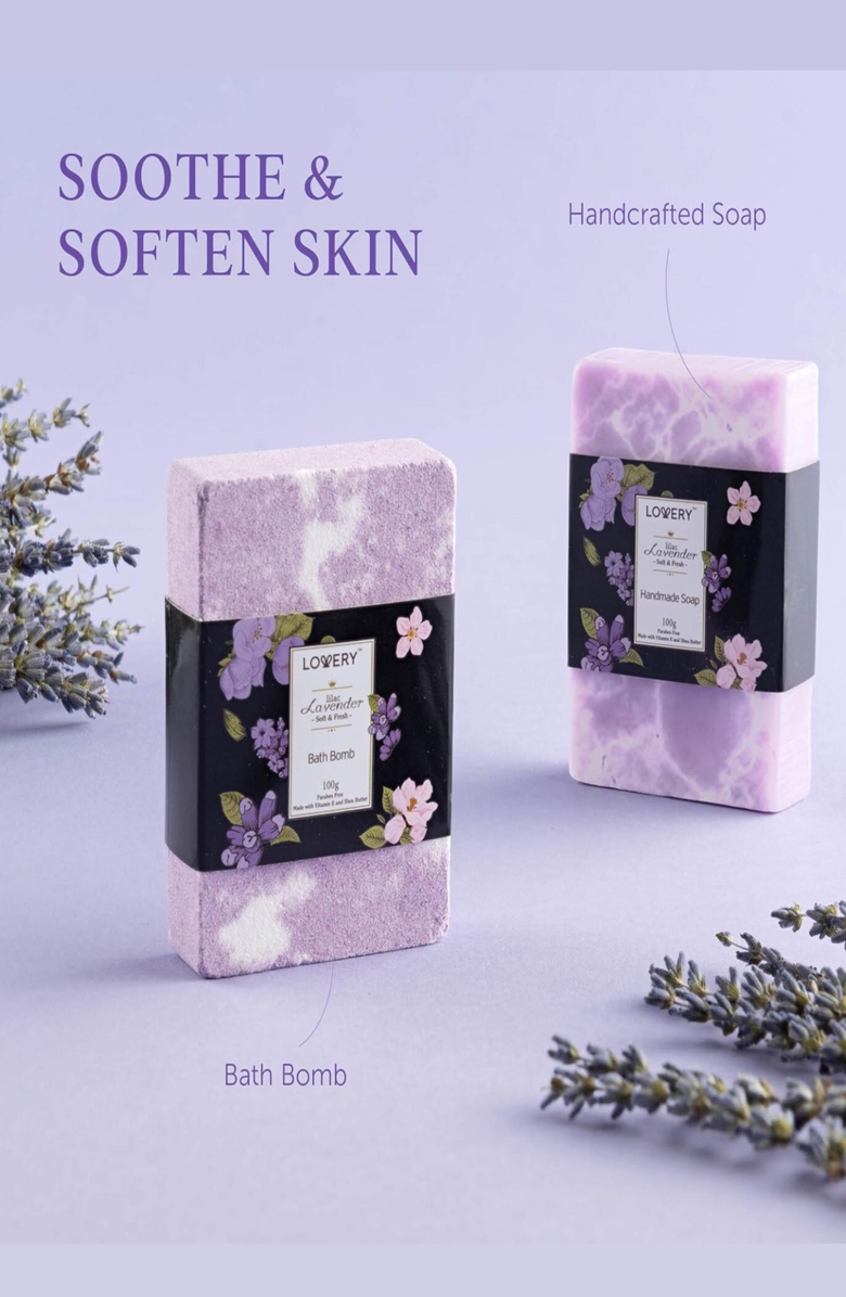 Lovery Lavender & Lilac Spa Gift Basket with Sleep Mask, Alternate, color, Purple