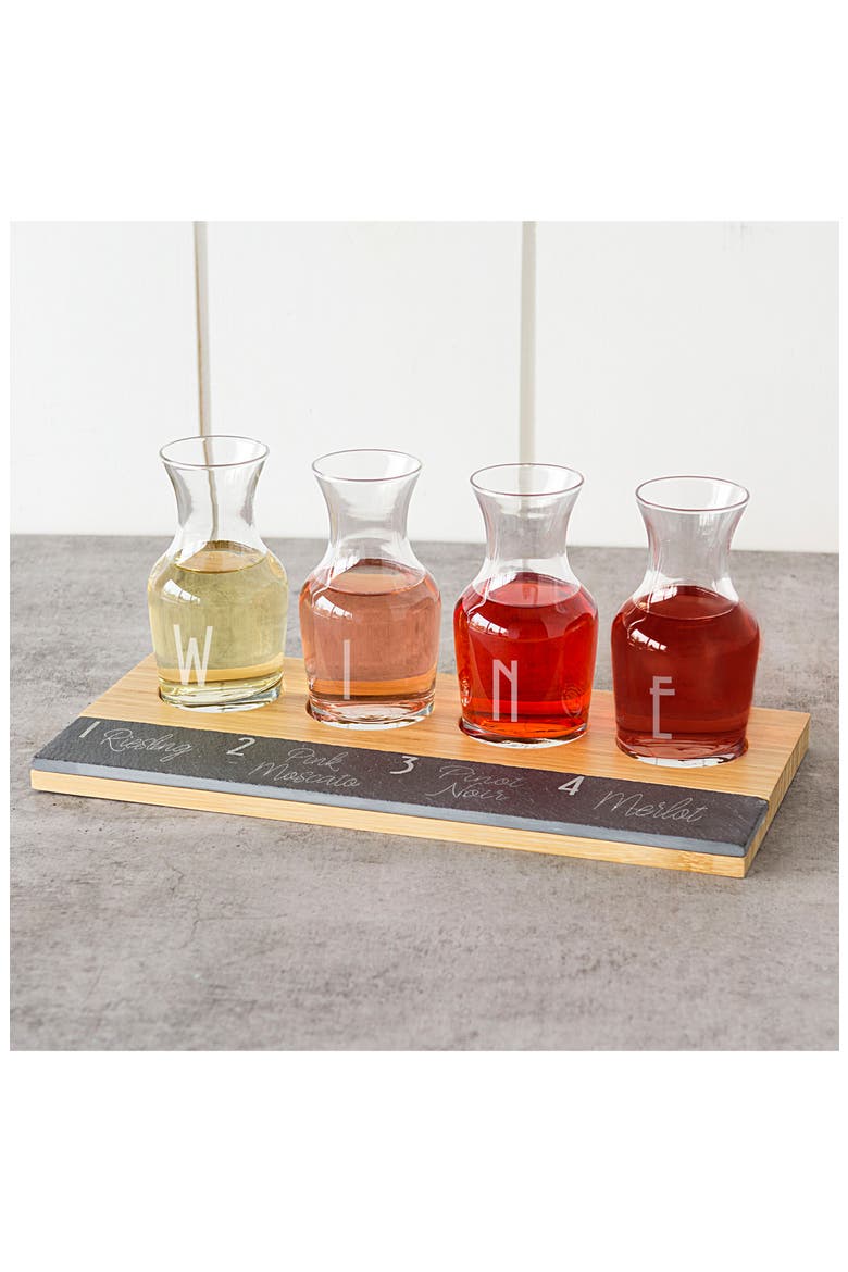 5-Piece Wine Tasting Flight, Alternate, color, BROWN