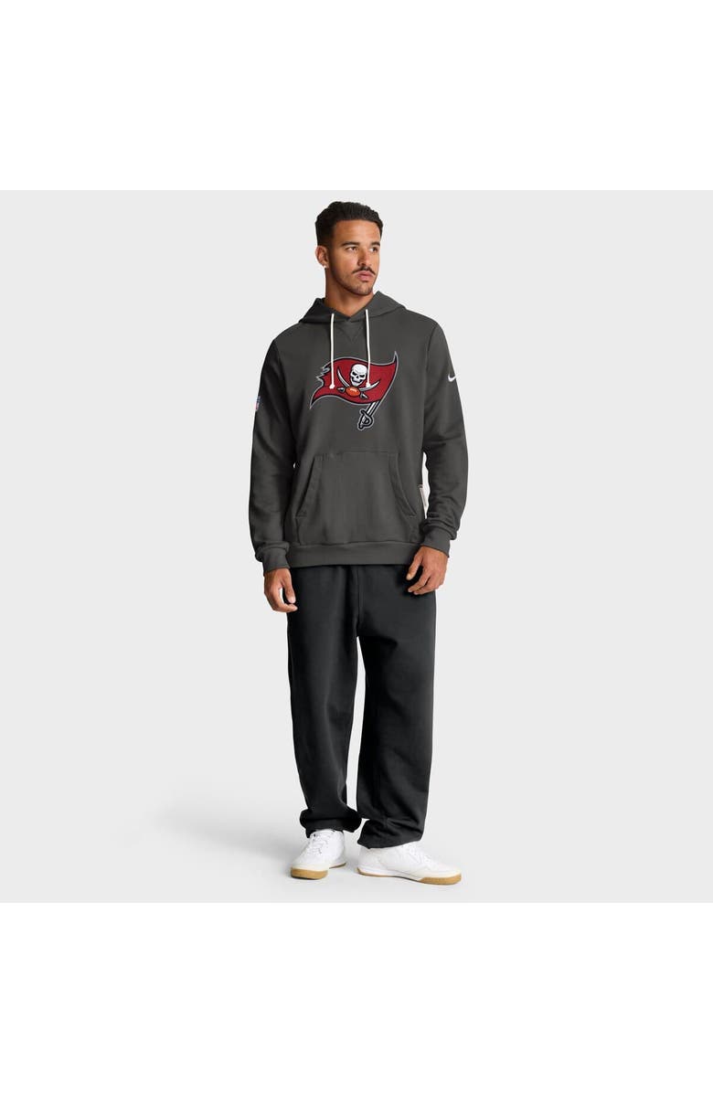 Nike Men's Nike Pewter Tampa Bay Buccaneers Sideline Standard Issue Initial Home Dri-FIT Hoodie, Alternate, color, Pewter