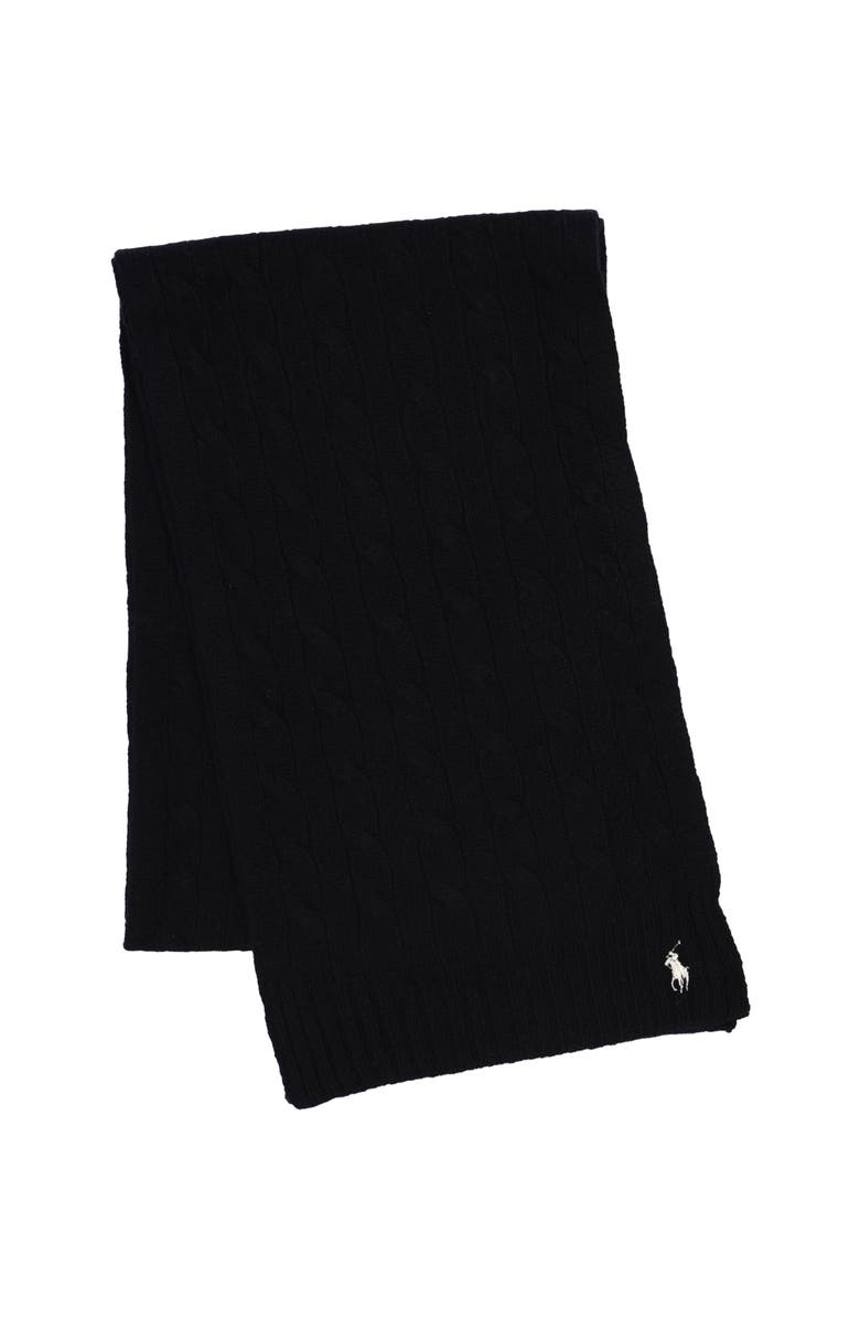 Polo Ralph Lauren Wool Cashmere Classic Cable Scarf, Main, color, 