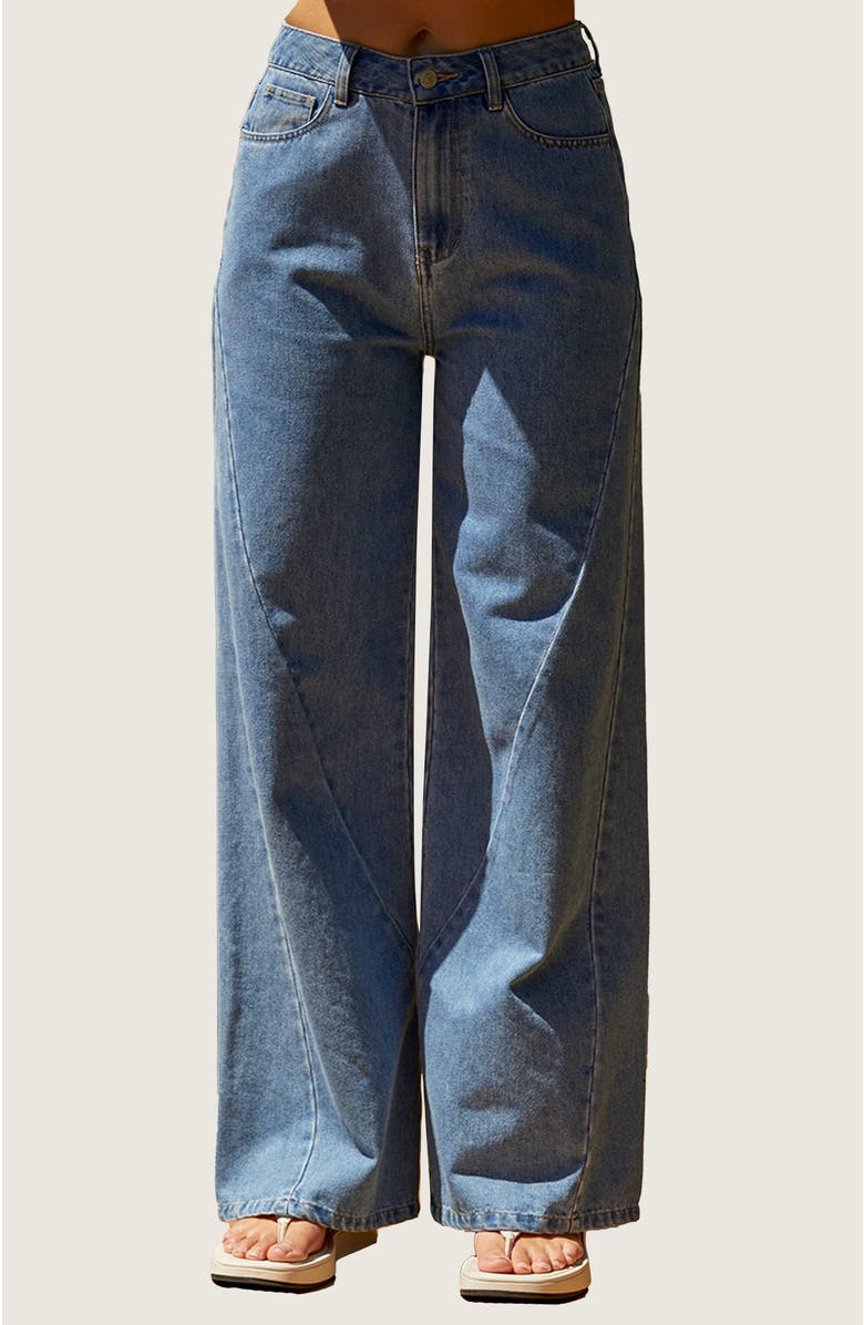 CRESCENT Wide Leg Denim Pants, Main, color,