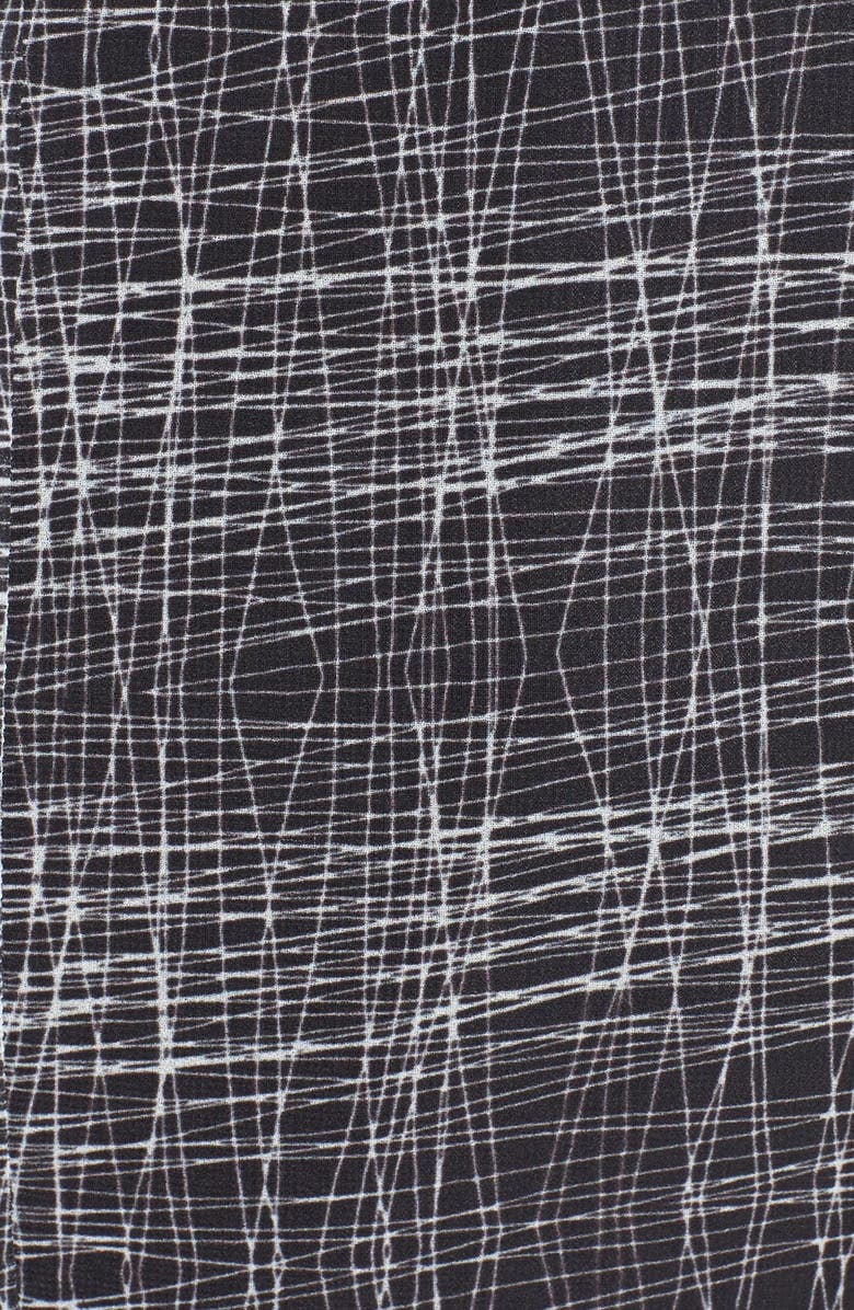 Halogen<sup>®</sup> Print Sunburst Pleat Dress, Alternate, color,