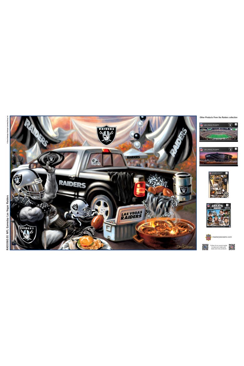 Las Vegas Raiders Gameday 1000pc Puzzle, Alternate, color, Multicolor