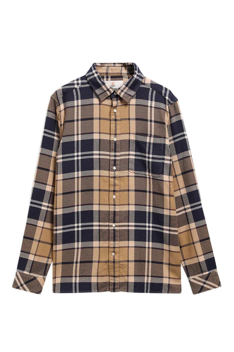 Bourne Relaxed Tartan Button Front Shirt, Alternate, color, BIRCHWOOD DRESS TARTAN