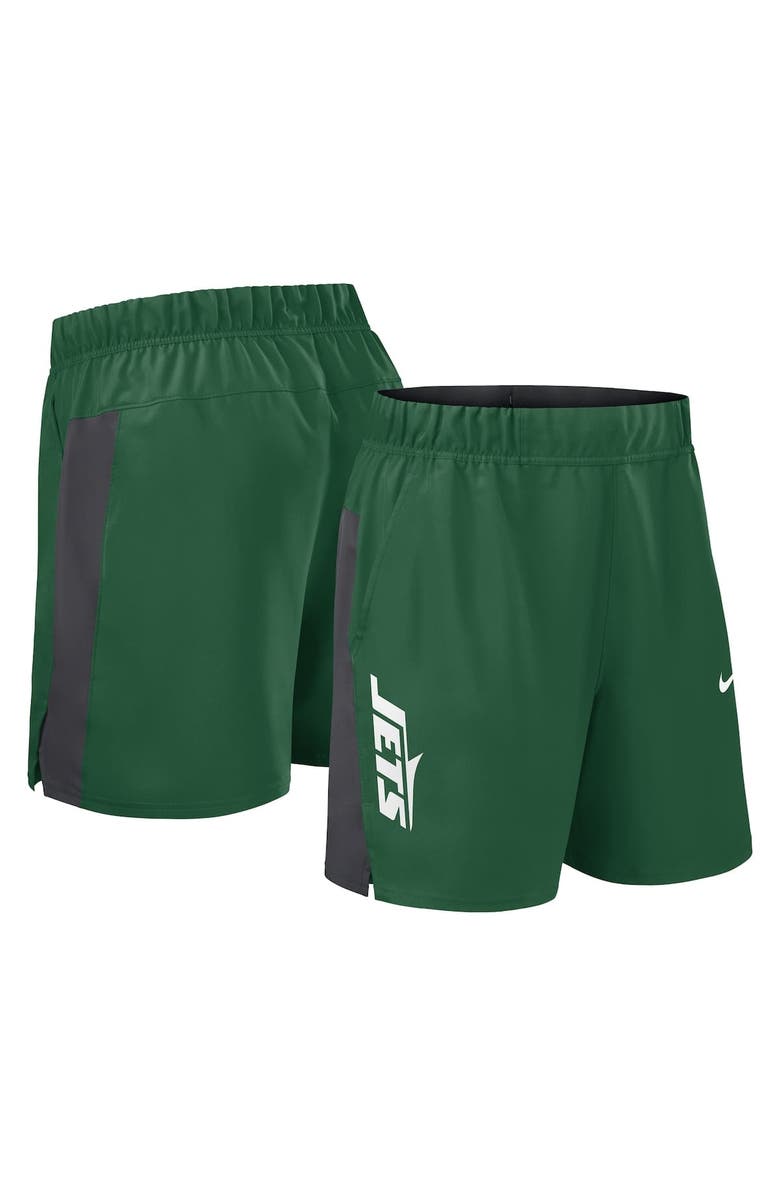Nike Men's Nike Green New York Jets Woven Victory Performance Shorts, Alternate, color, Green
