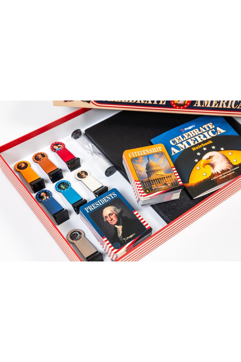 Celebrate America Race to the White House Board Game, Made in the USA, Alternate, color, Multicolored