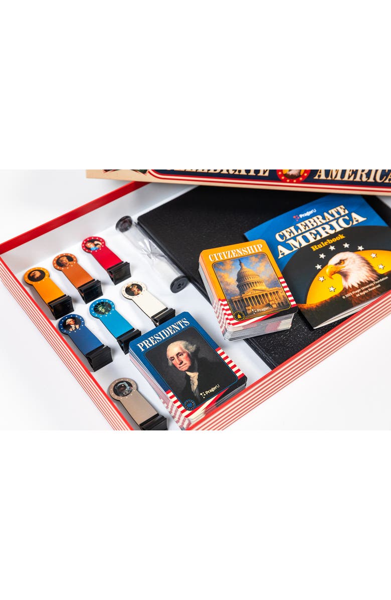 PragerU Celebrate America Race to the White House Board Game, Alternate, color, Multicolored