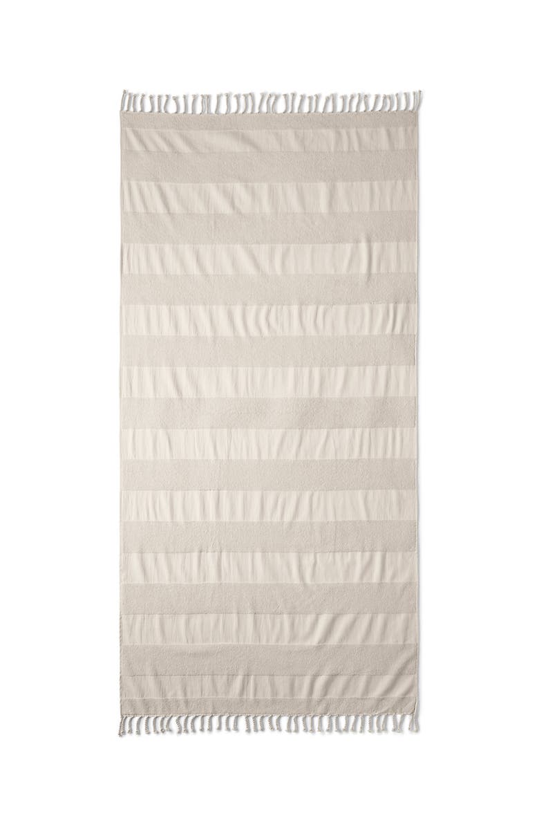 Lands' End Textured Beach Towel, Main, color, 