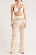 Elan Crochet Wide Leg Cover-Up Pants
