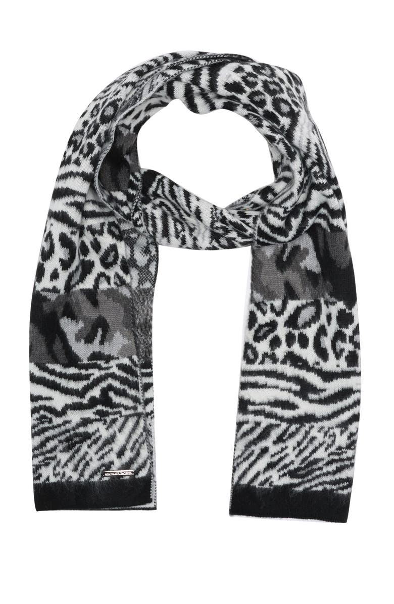 MICHAEL Michael Kors Michael Kors Animal Patchwork Scarf, Main, color,