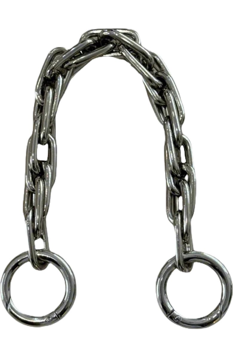 HYER GOODS Doppio Link Chain Strap, Main, color, Silver