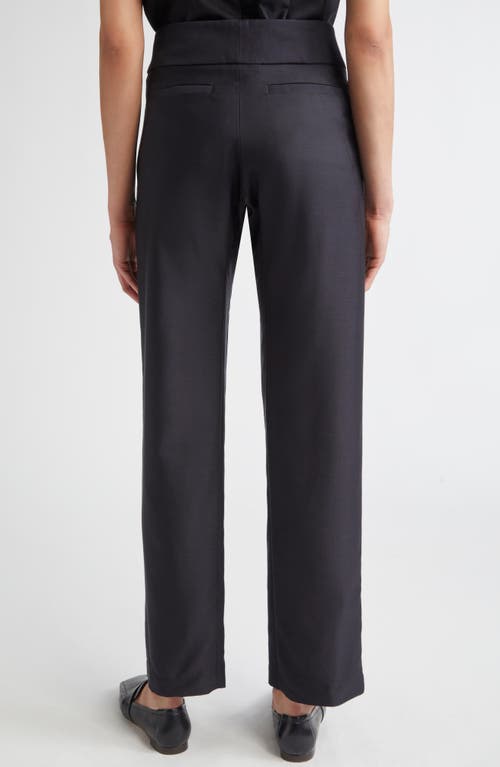 Brandon Maxwell The Phoenix Low-rise Wool-silk Mikado Barrel-leg Pants In Black