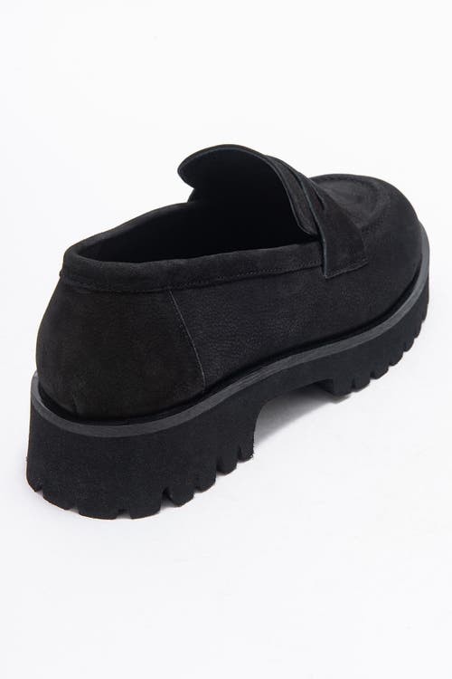 Forever & Always Shoes Vionel Leather Loafer In Black