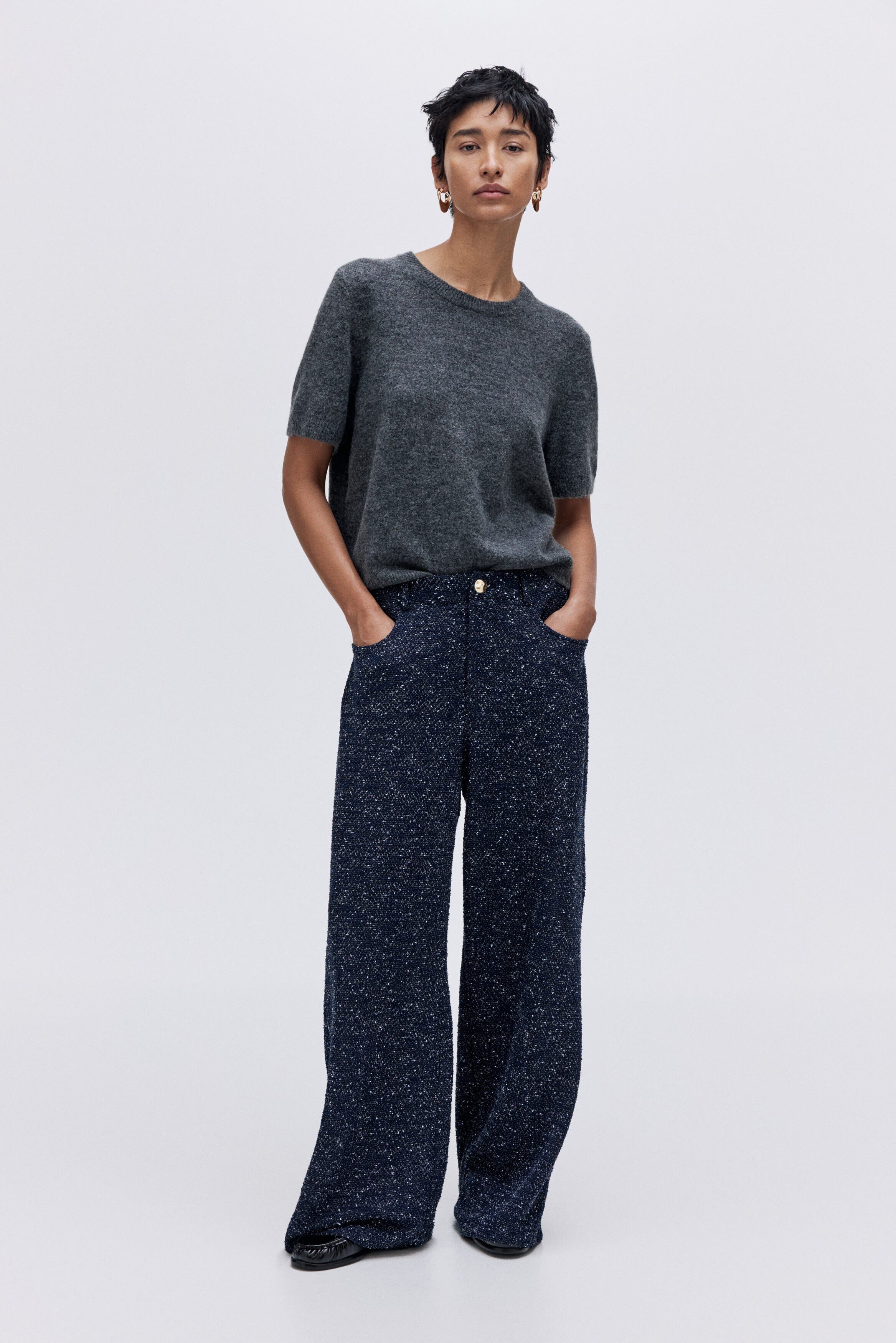 selected Navy blue melange
