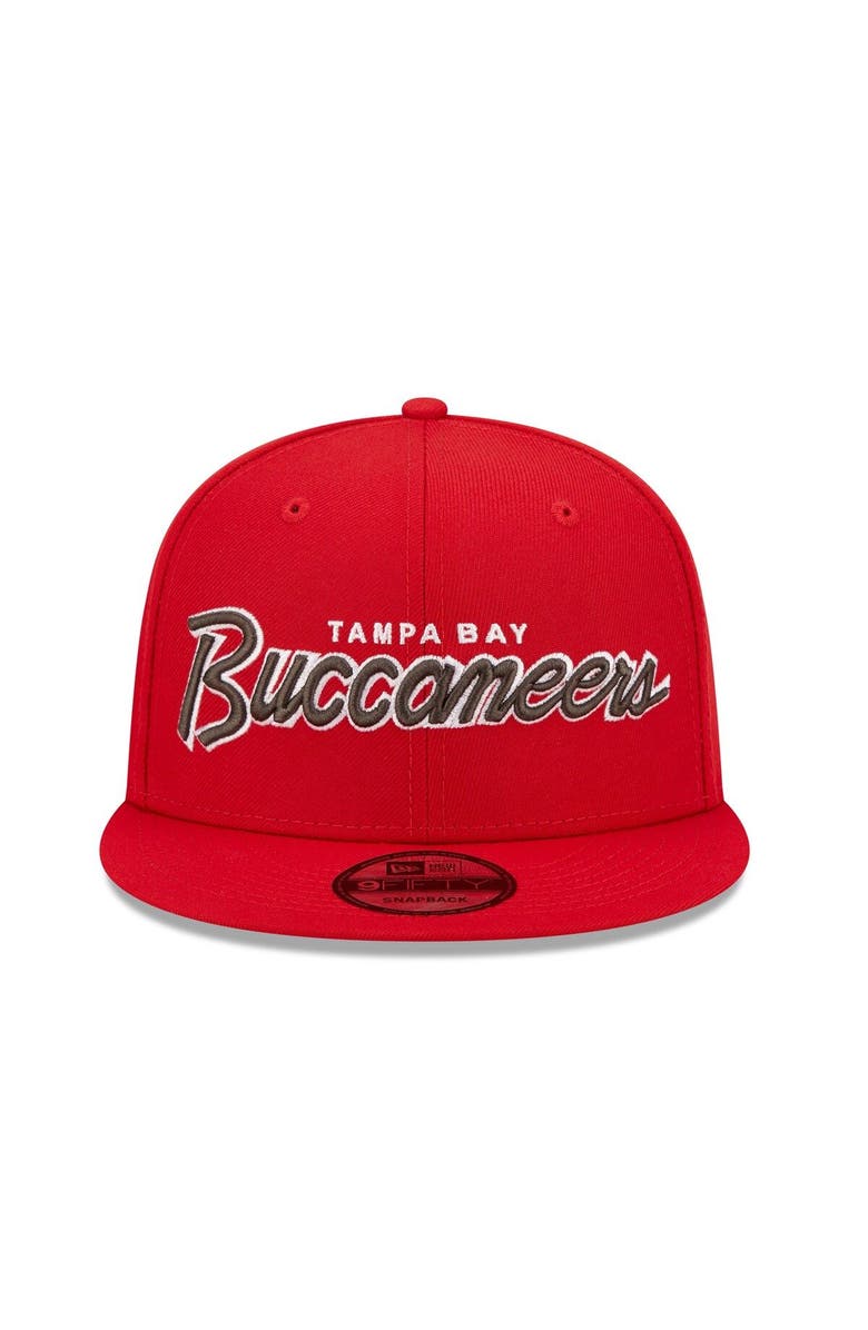 New Era Men's New Era Red Tampa Bay Buccaneers Script 9FIFTY Snapback Hat, Alternate, color, Red
