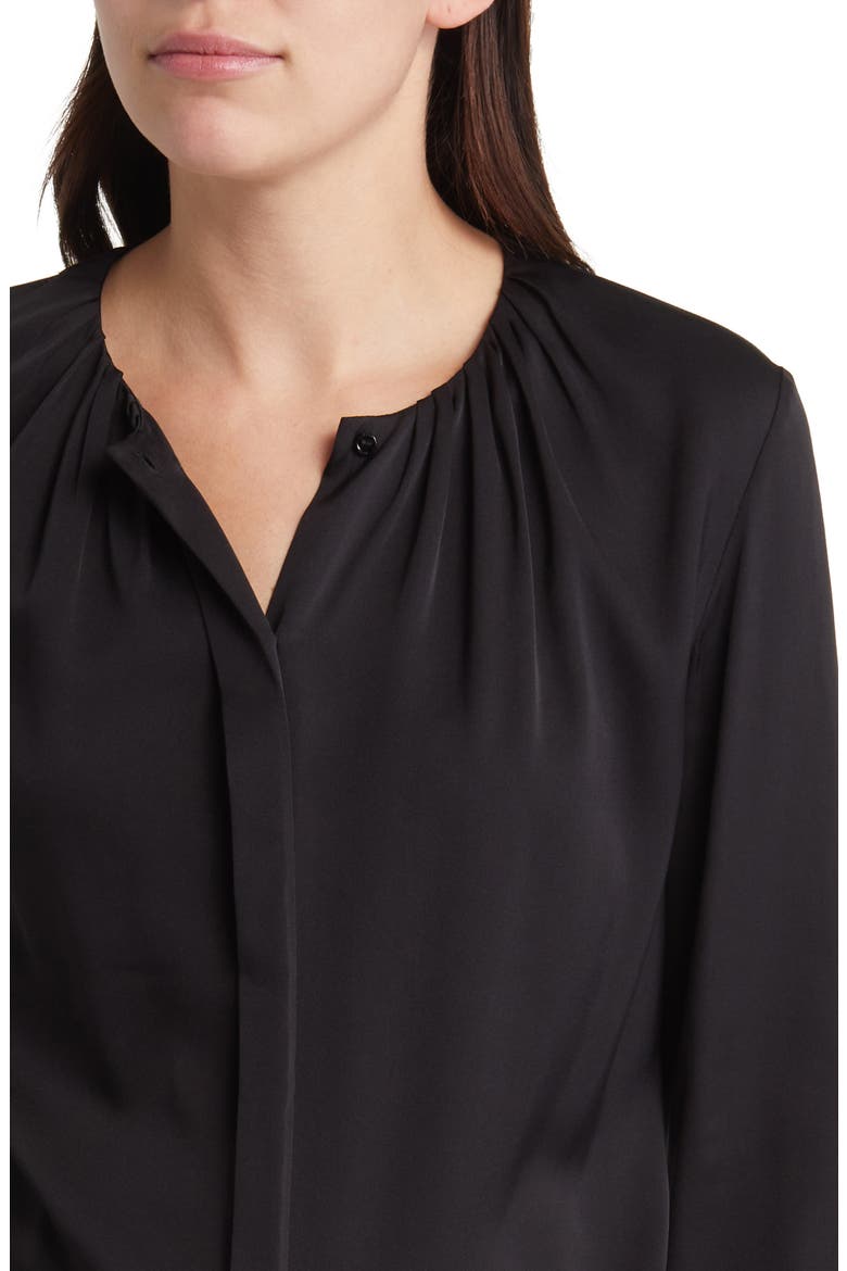 Banorah Stretch Silk Top, Alternate, color, BLK