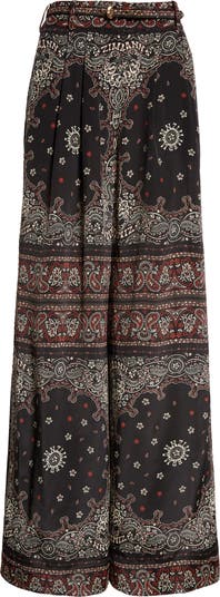 Zimmermann Bandana Print Pleated Wide Leg Pants | Nordstrom Zimmermann Bandana Print Pleated Wide Leg Pants | Nordstrom