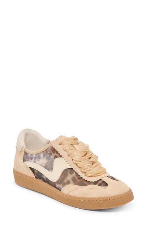 Dolce Vita Notice Mesh Sneaker In Light Leopard
