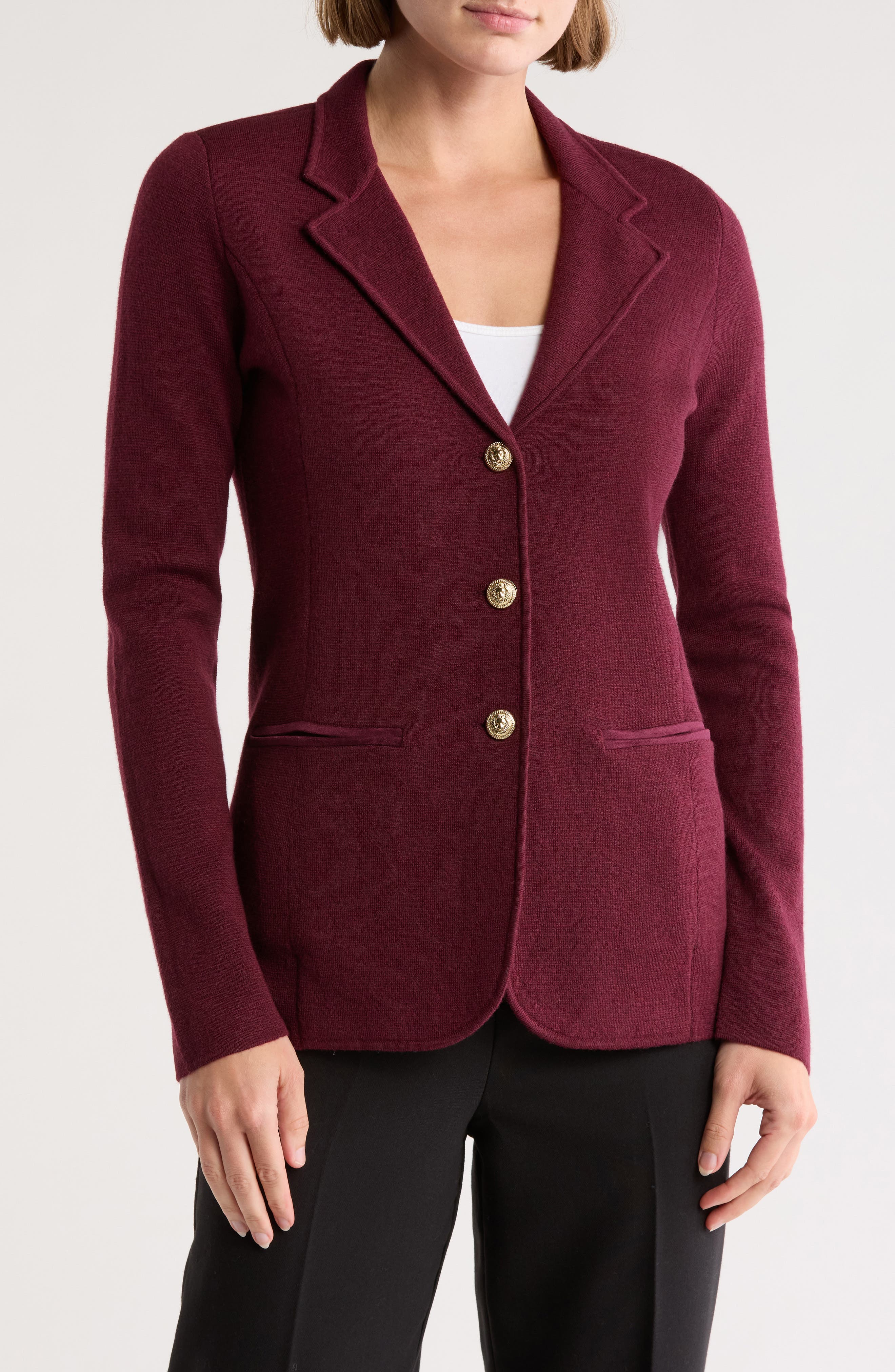 Bruno Magli Merino Wool Blazer