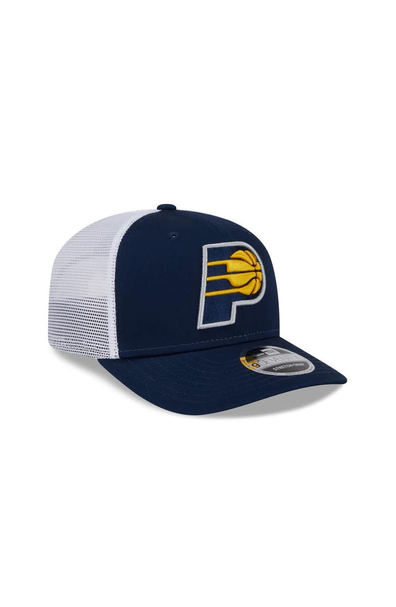 New Era Men's New Era Navy/White Indiana Pacers 9SEVENTY Stretch-Snap Trucker Hat, Alternate, color, 