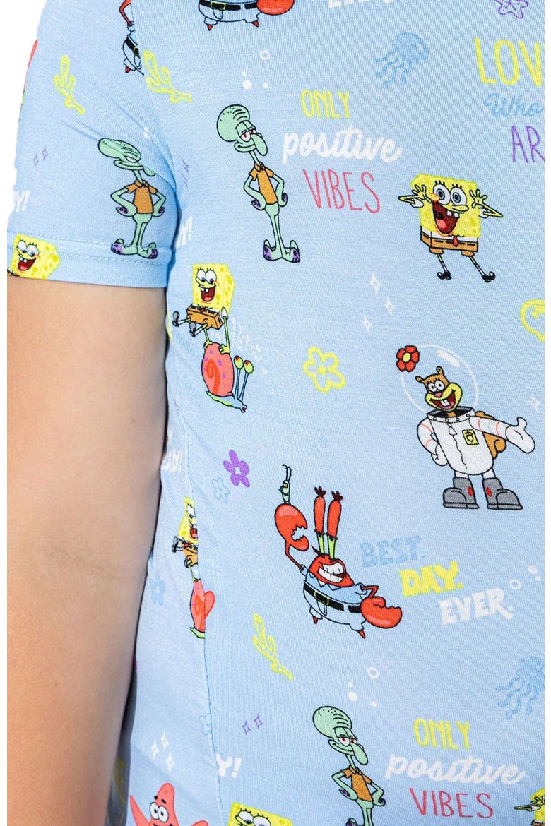 SpongeBob Kids 2-Piece Short Sleeve & Shorts Pajama Set, Alternate, color, SpongeBob