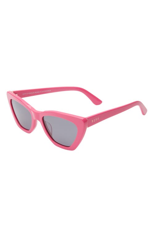 Diff Camila 55mm Gradient Square Sunglasses In Pink Grey