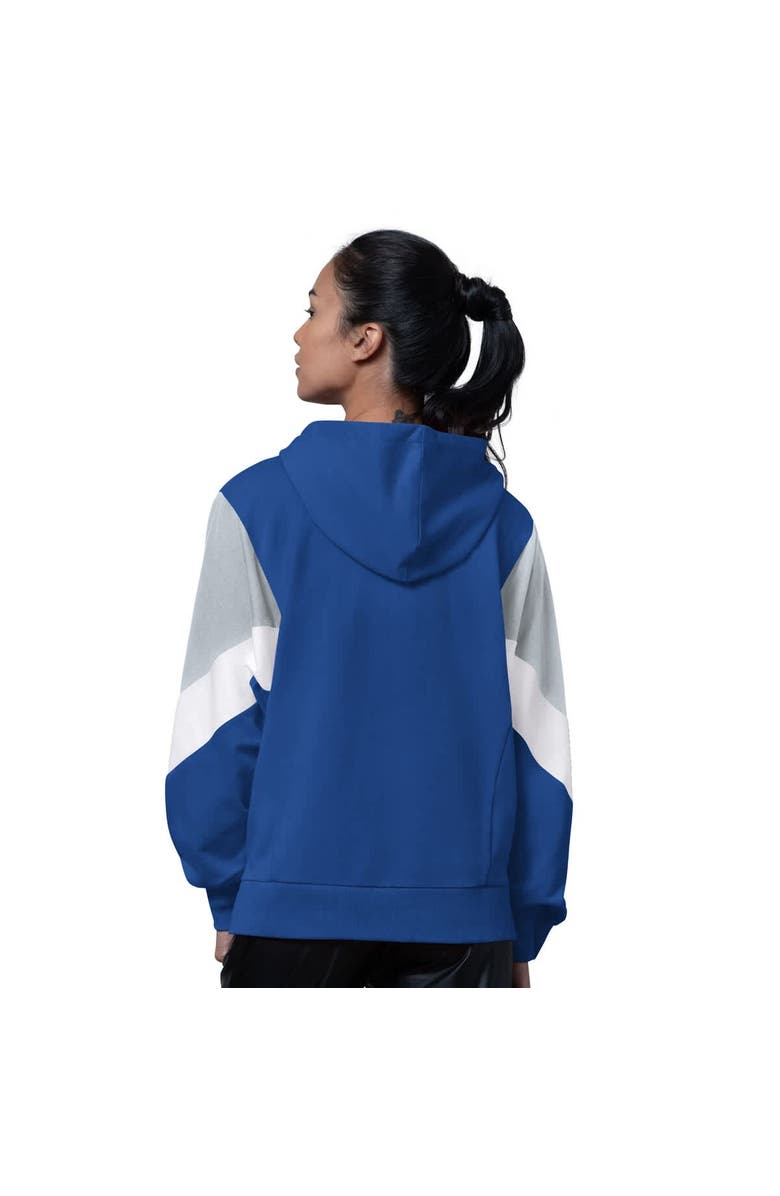 STARTER Women
s Starter  Royal Los Angeles Dodgers Scrimmage Pullover Hoodie, Alternate, color, 