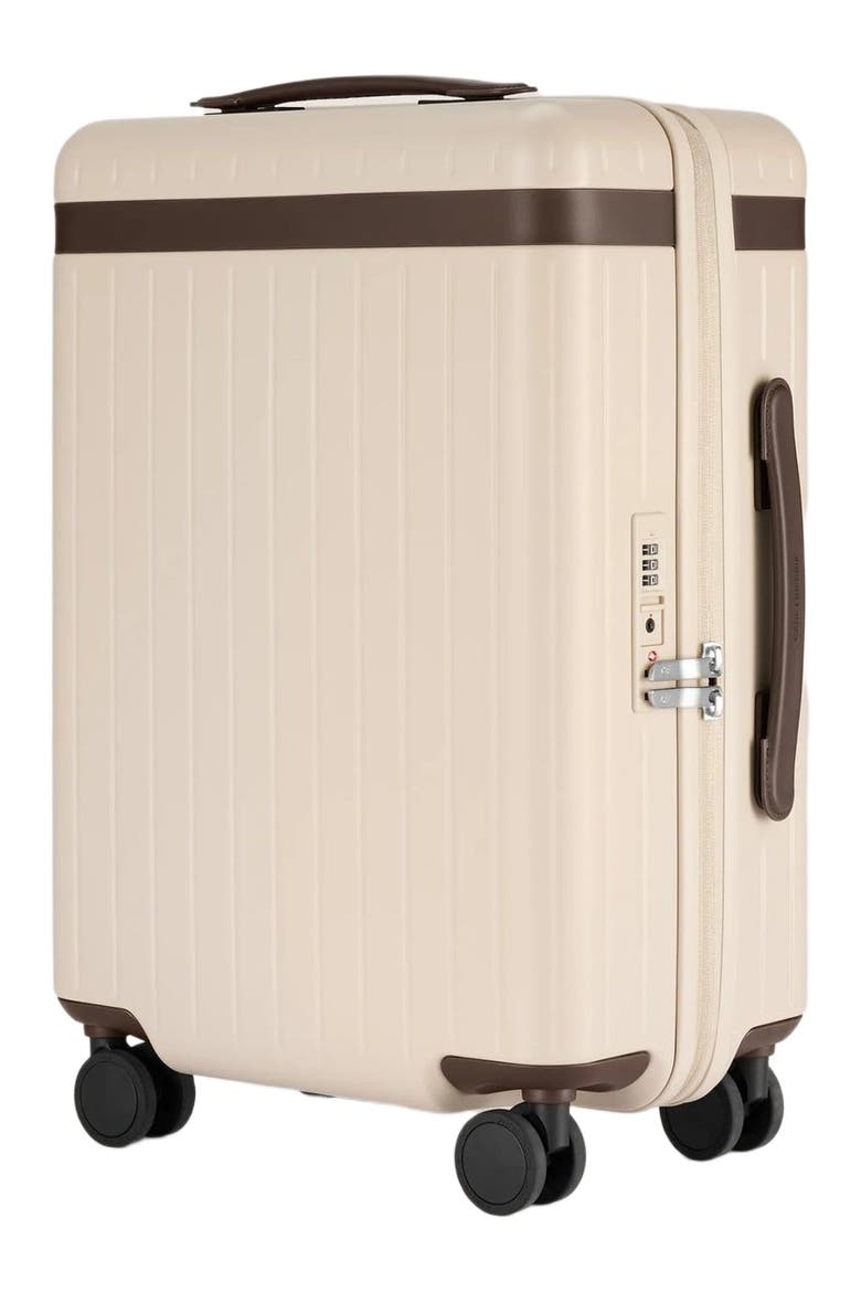 The Carry-on Zipped Suitcase, Alternate, color, Sand / Chocolate