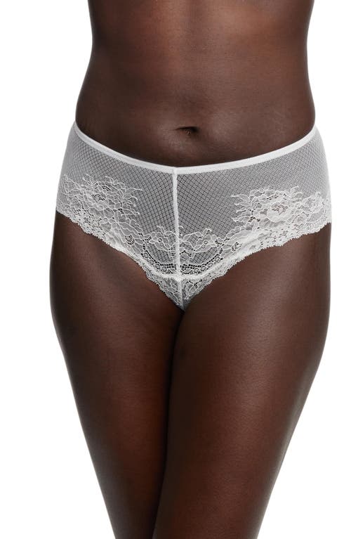 Skarlett Blue Flaunt Lace High Rise Thong In White