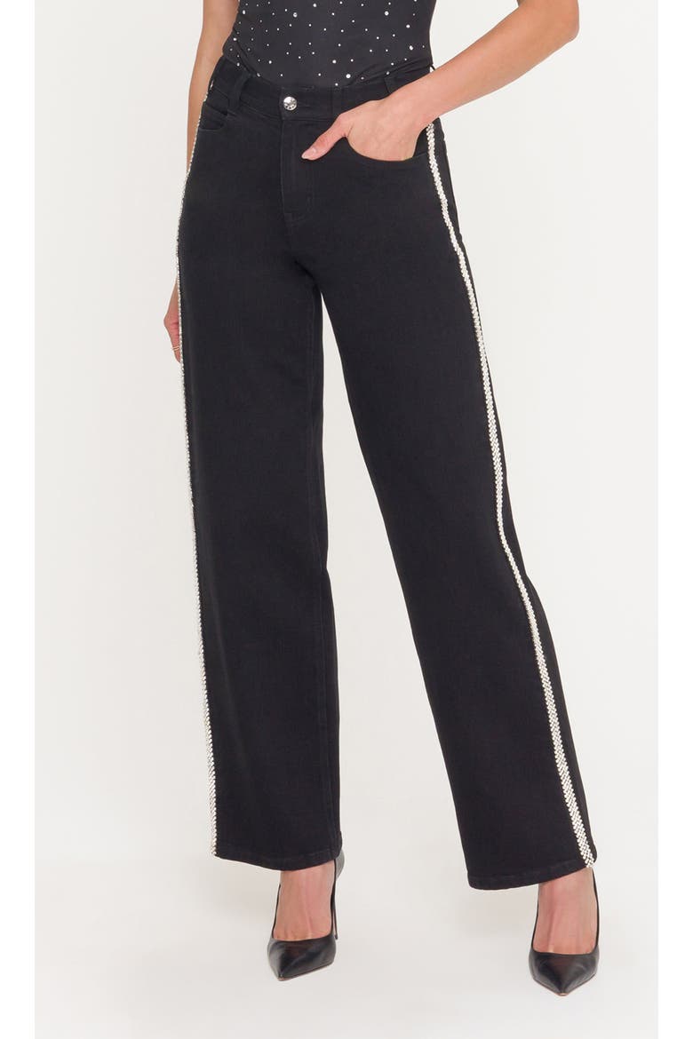 Erika Crystal Jeans, Alternate, color, Black