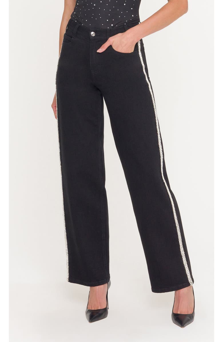Generation Love Erika Crystal Jeans, Alternate, color, Black