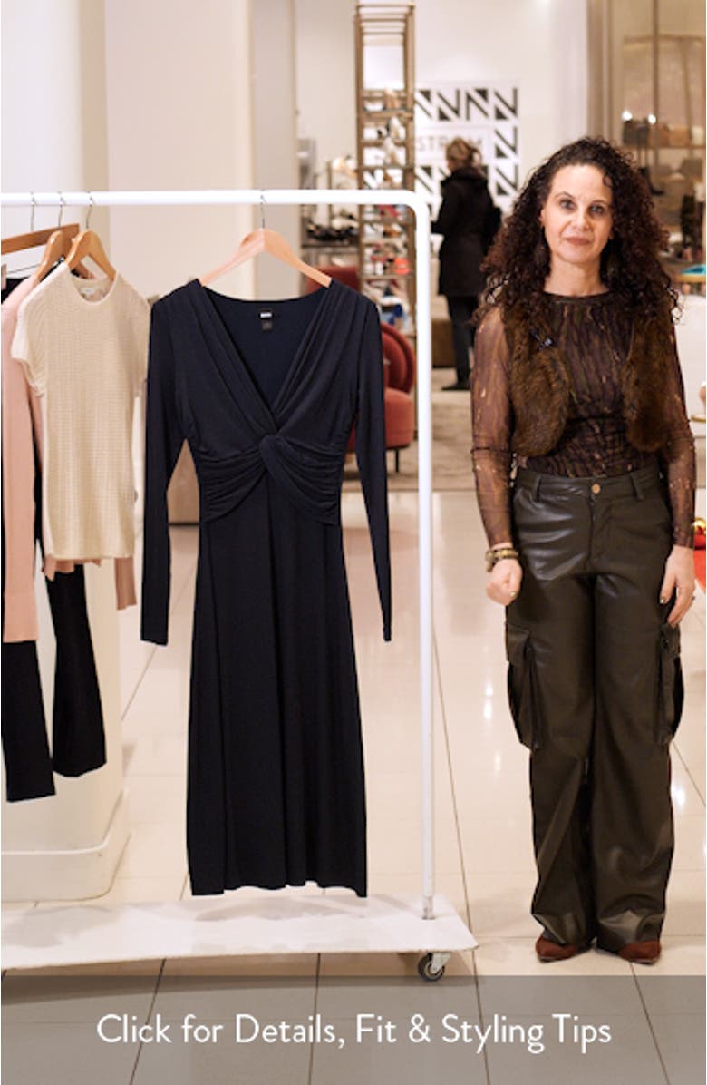 Eulo Twisted Long Sleeve Dress, sales video thumbnail